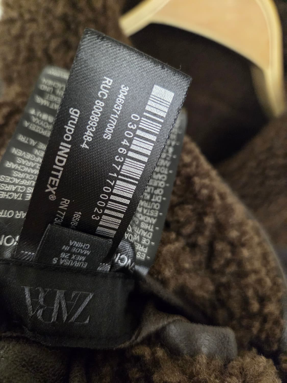 ZARA 남성 에코 무스탕 상품이미지3