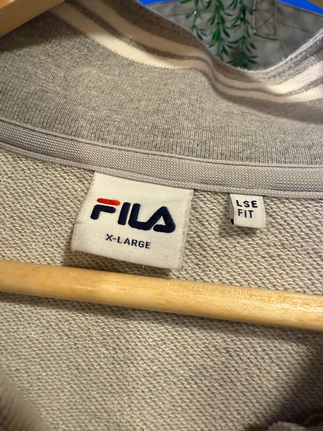 휠라 그레이 반집업 맨투맨 상품이미지2