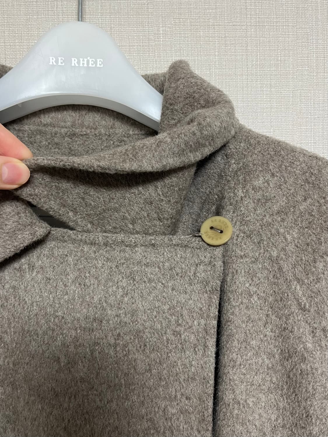 리이 RE RHEE 핸드메이드 울 블렌드 코트 상품이미지9