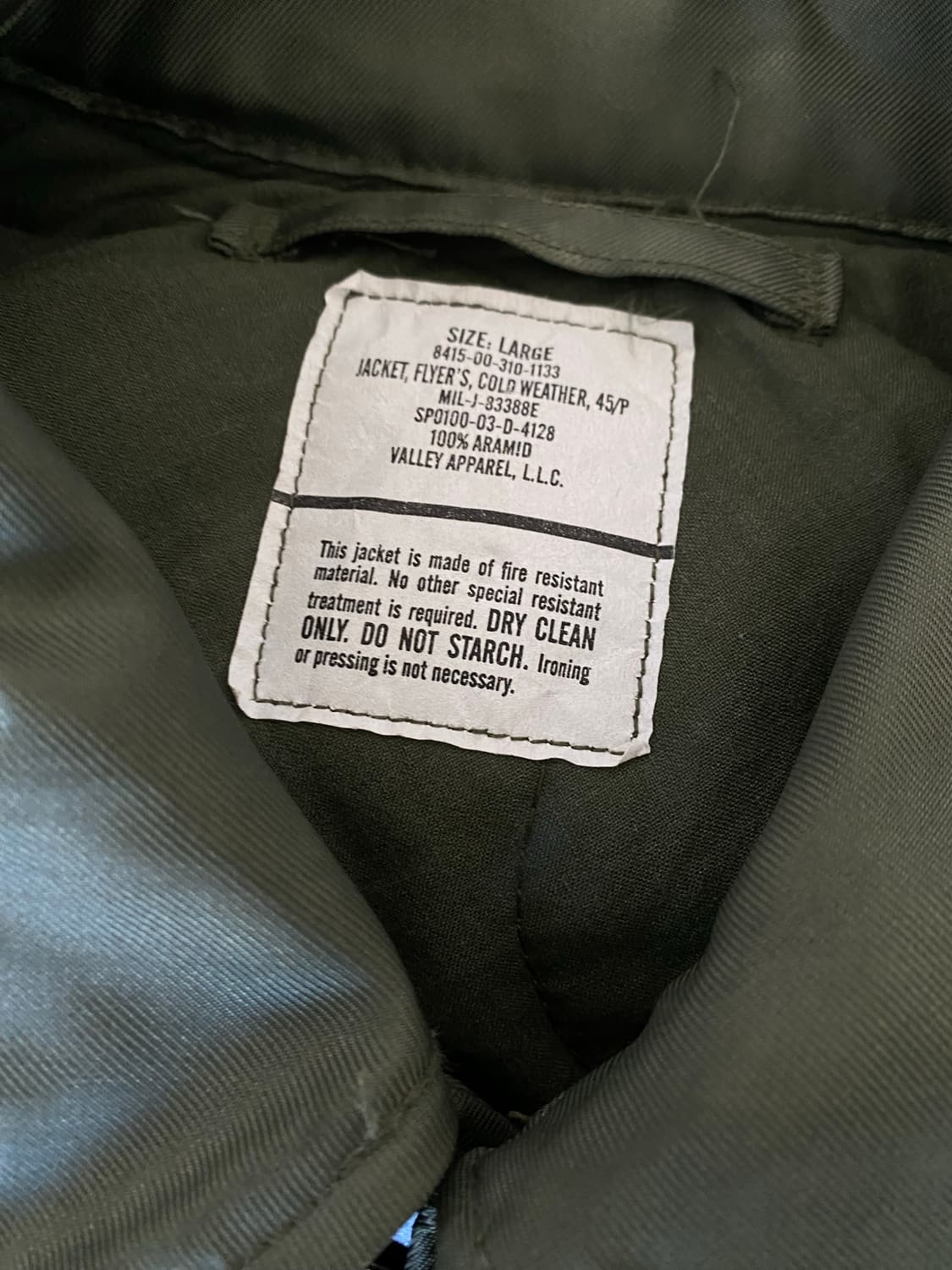 (L) 00s US Airporce CWU-36/P 항공 플라이트 자켓 상품이미지2