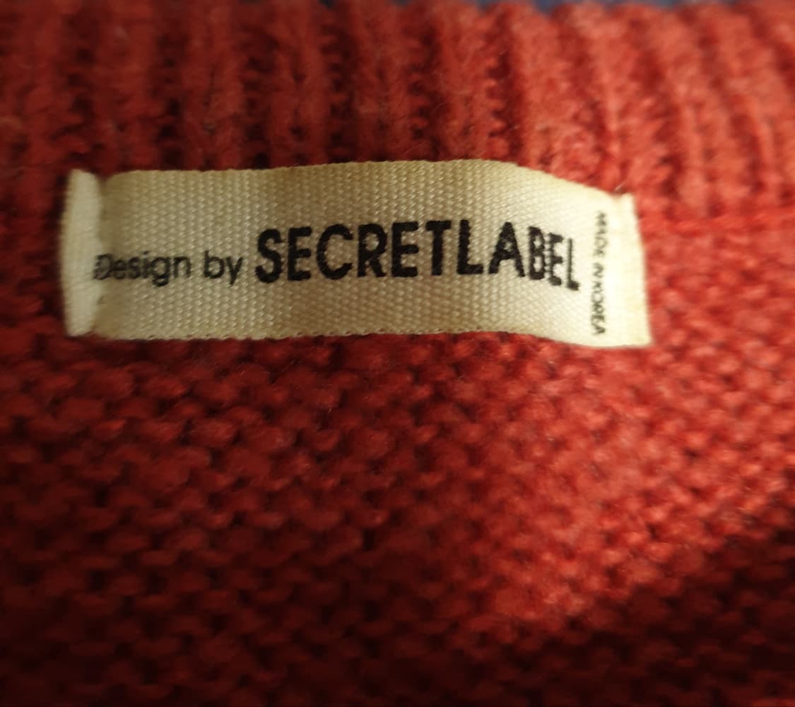 시크릿라벨 크롭 니트 가디건 버건디 (M) 상품이미지3