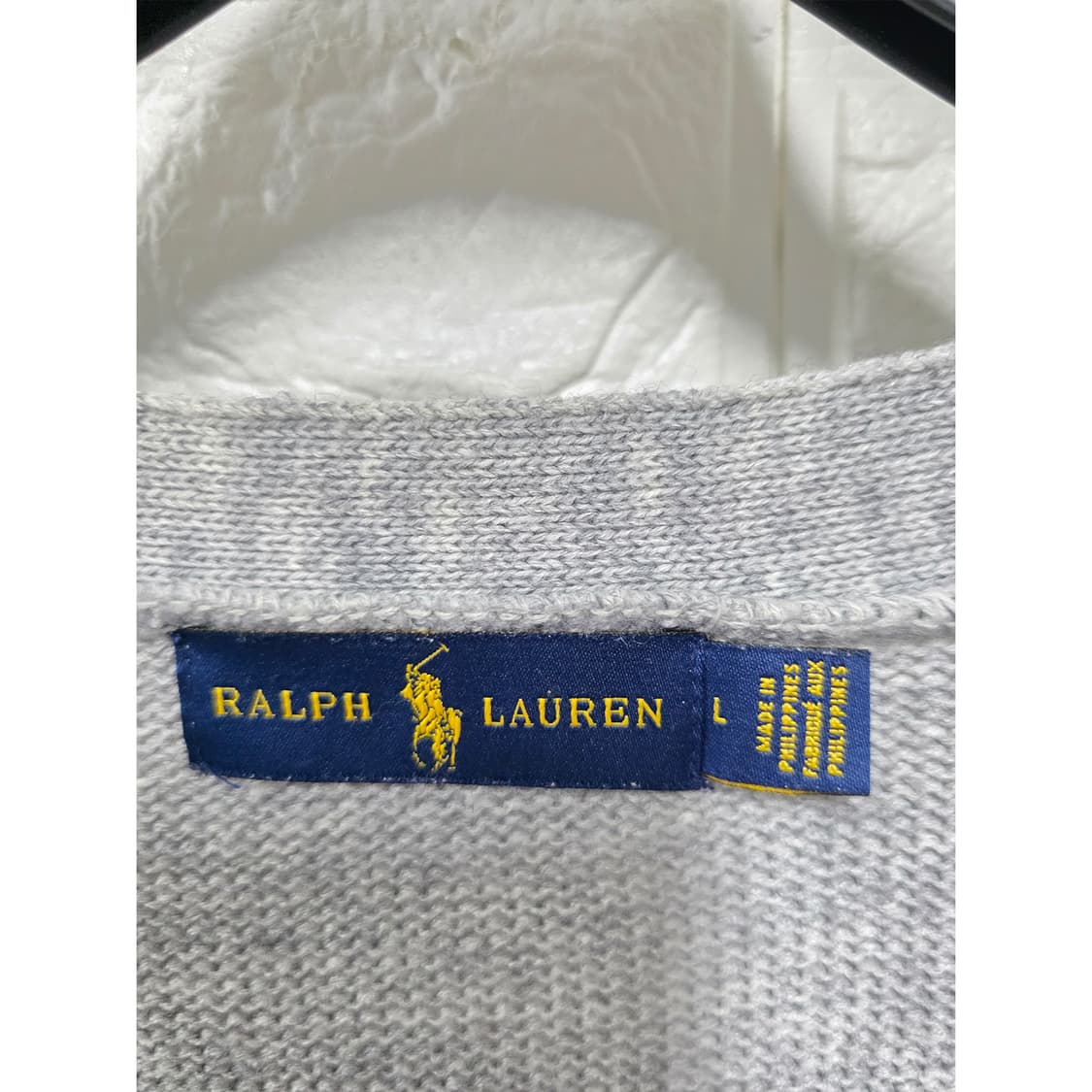 택포// 폴로랄프로렌 면 가디건 L 회색 상품이미지2