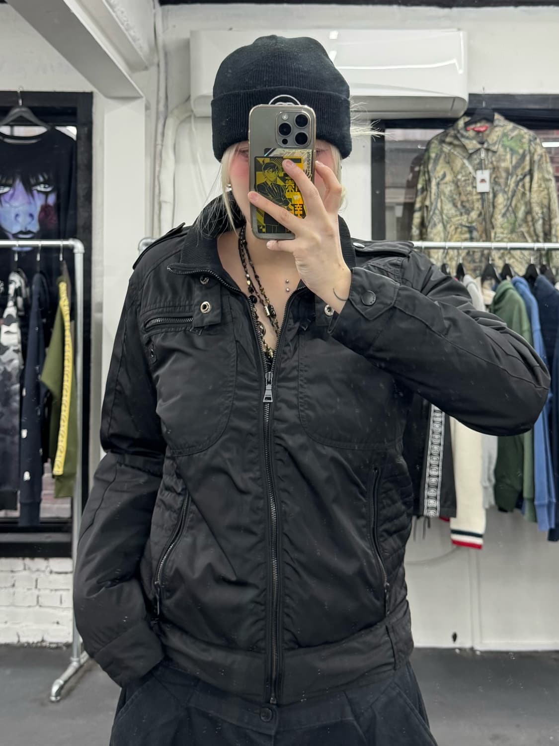 VTG Y2K 넥버튼 자켓 상품이미지2