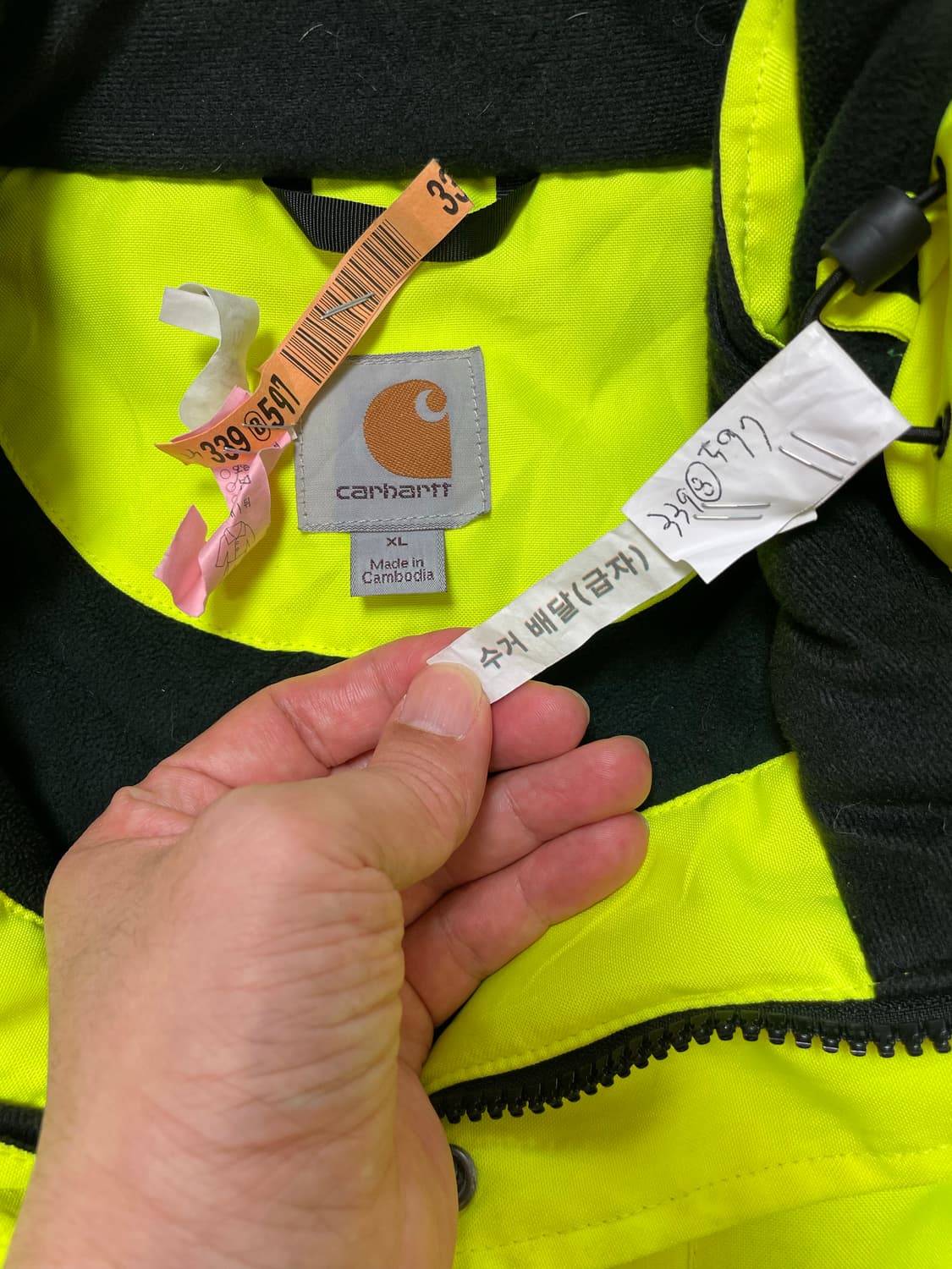 택포) 국내 유일 칼하트 USA Hi-vis 리플렉티브 투톤 파카 자켓 상품이미지4