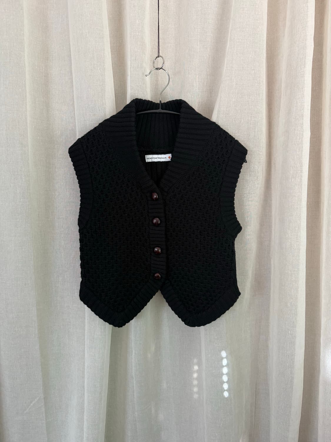 HEADPORTERPLUS shawl colla vest 상품이미지1