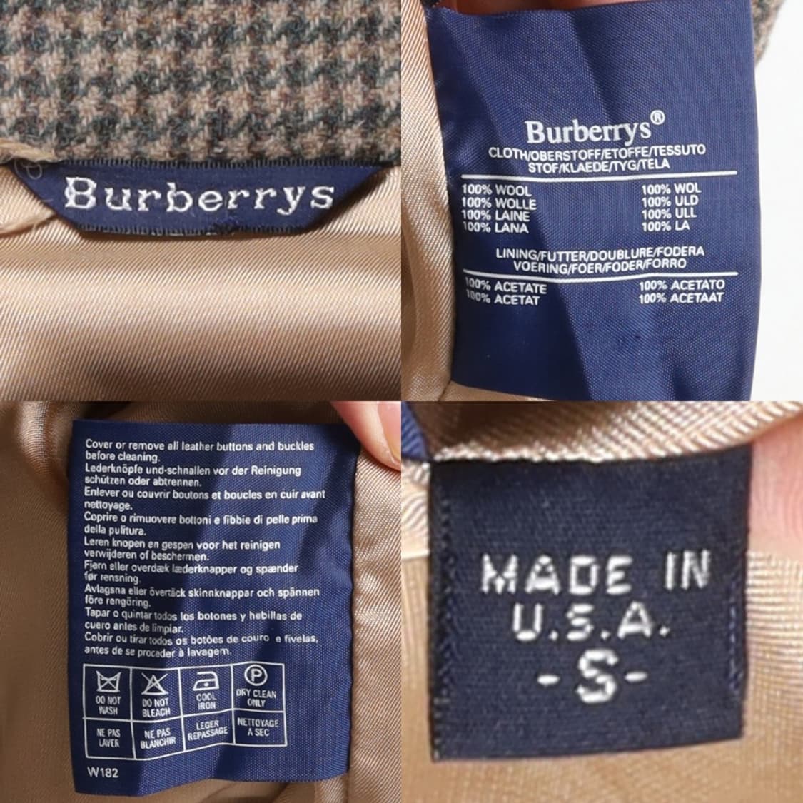 버버리 Burberrys Check Pattern Wool Blouson 상품이미지9