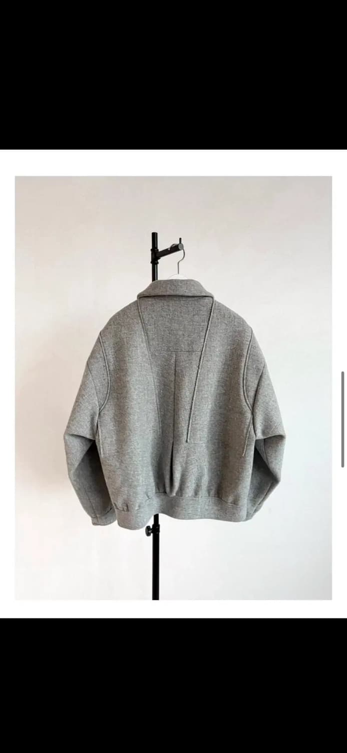 Rbu 멜튼 울 블루종 블랙 상품이미지2