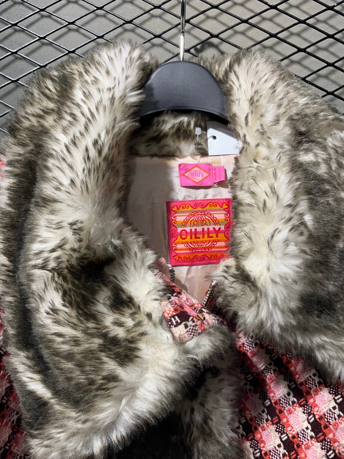 OILILY 퍼 트림 트위드 자켓 상품이미지5