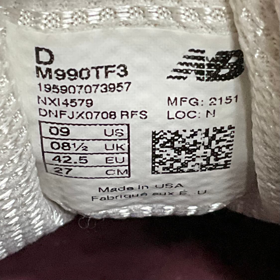 뉴발란스 990 V3 스칼렛 270 상품이미지8