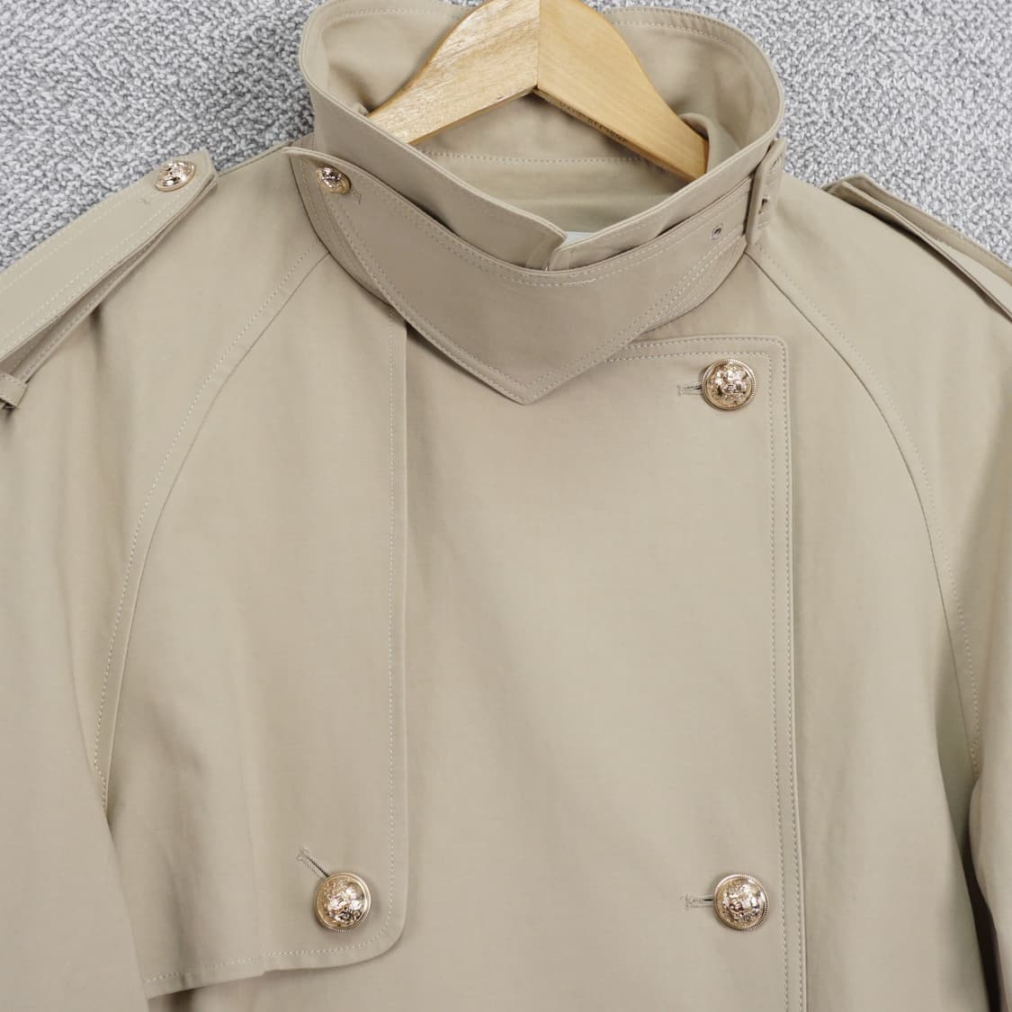 줄로그 여성 견장 트렌치 코트 FREE 상품이미지4