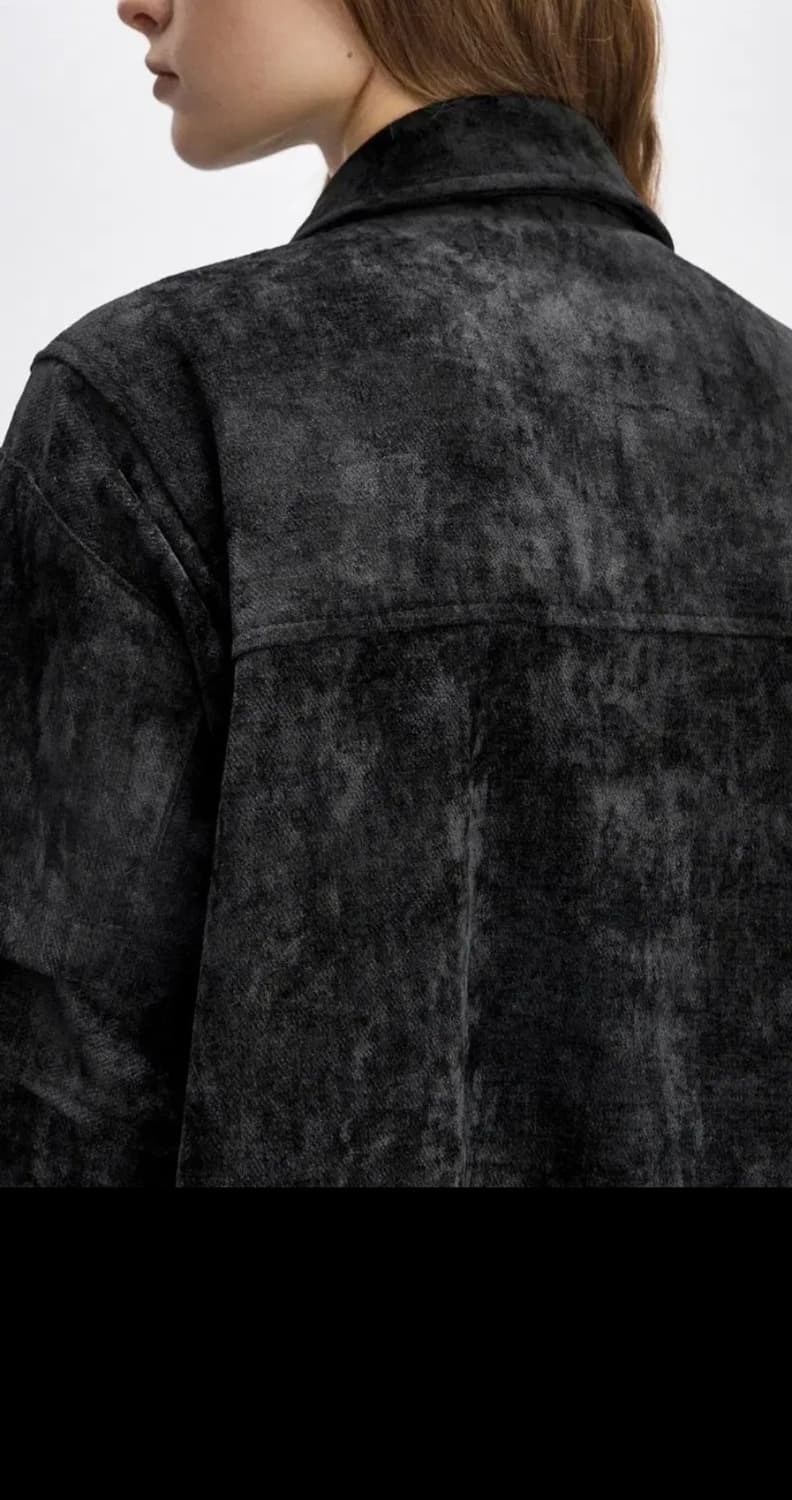 시스템 오버사이즈 벨벳 슬릿 셔츠 (55) 24SS 상품이미지5