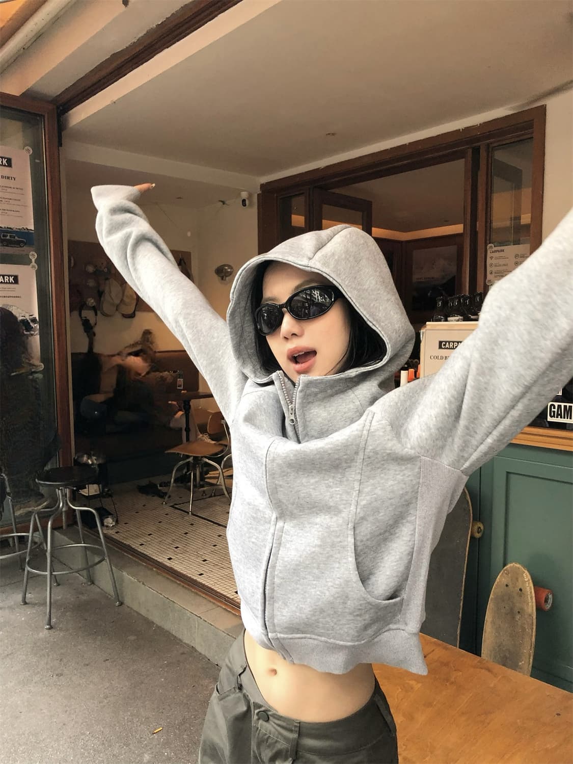 하이넥 후드집업 상품이미지1