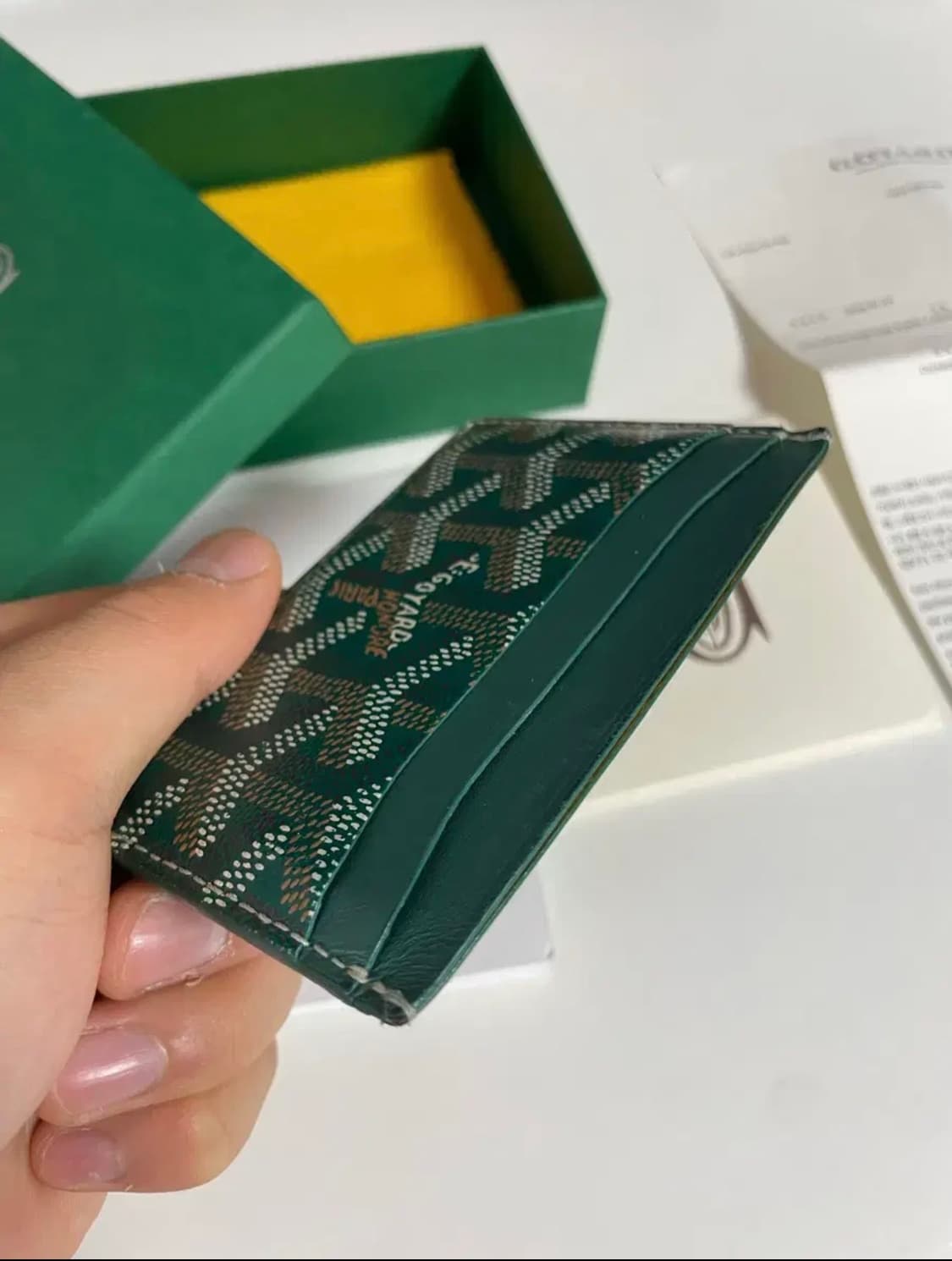 고야드 생쉴피스 카드지갑 그린 상품이미지4