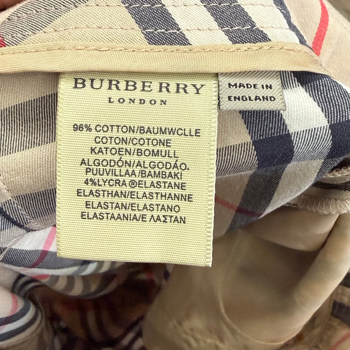 8 버버리 여성용 노바체크 7부 슬랙스 상품이미지5