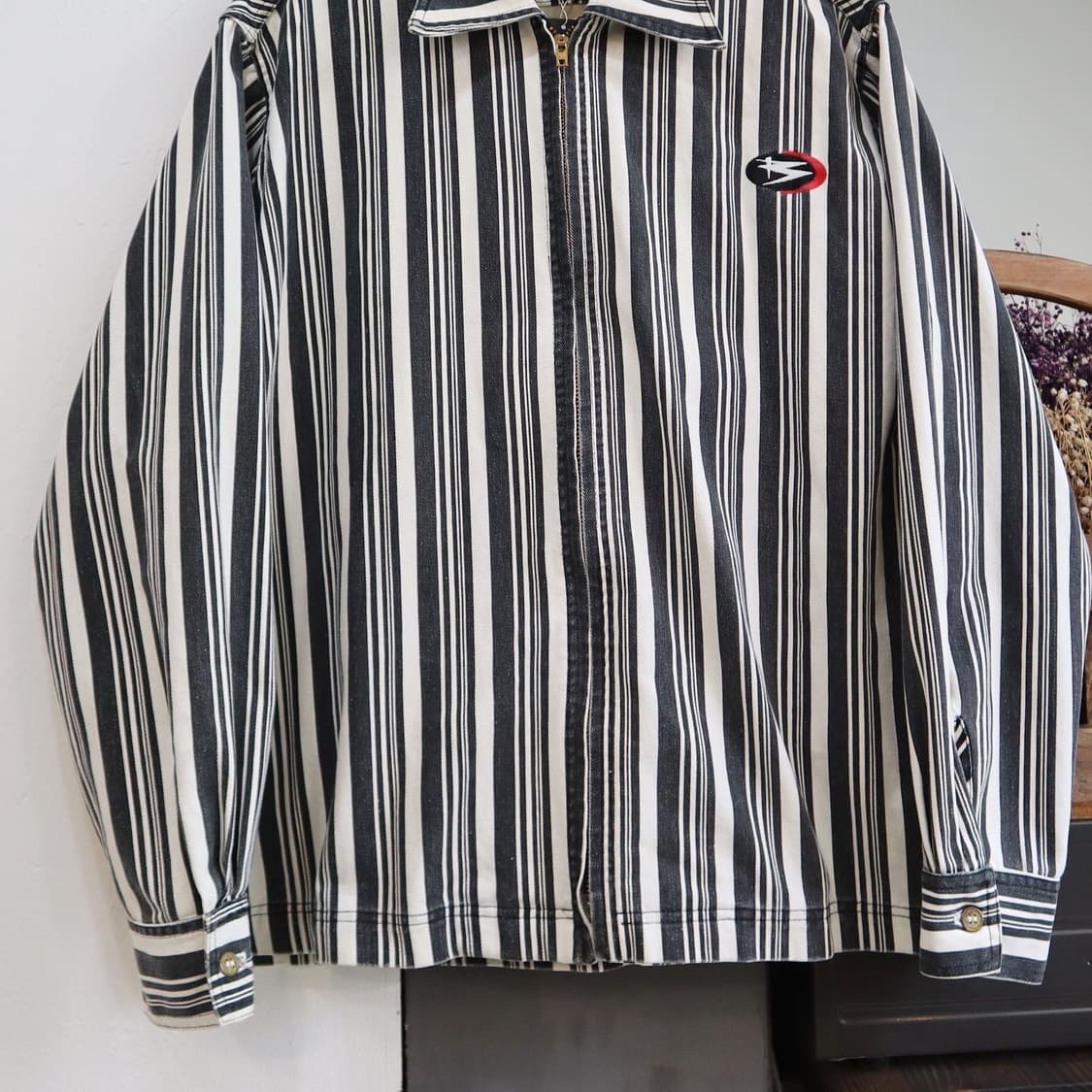 made in USA 스트라이프 해링턴 자켓 상품이미지3