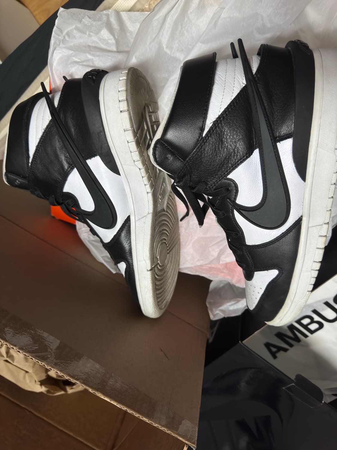 나이키 x 앰부쉬 덩크 하이 블랙 265 상품이미지3