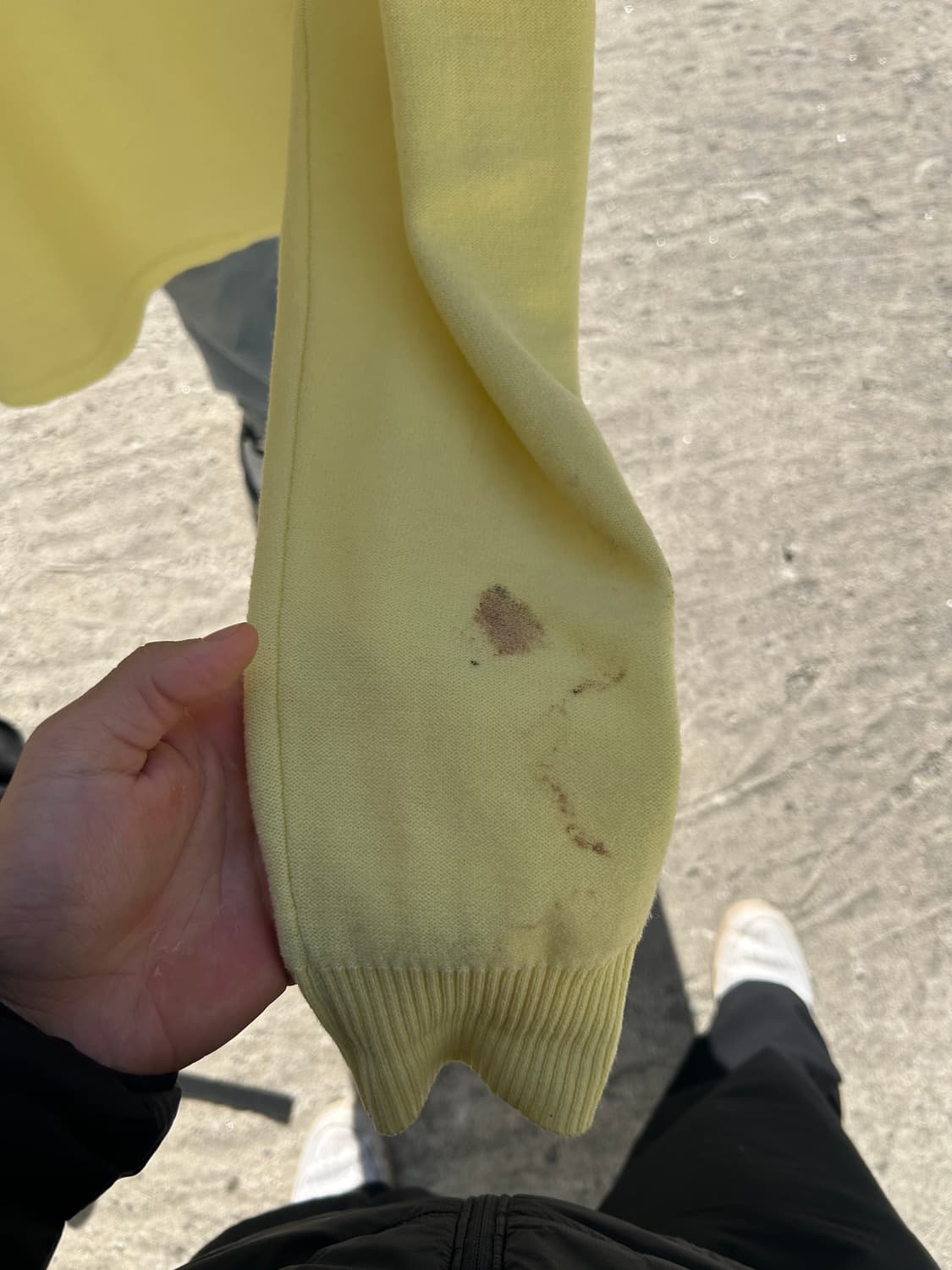 스톤 아일랜드 노란색 니트 상품이미지3