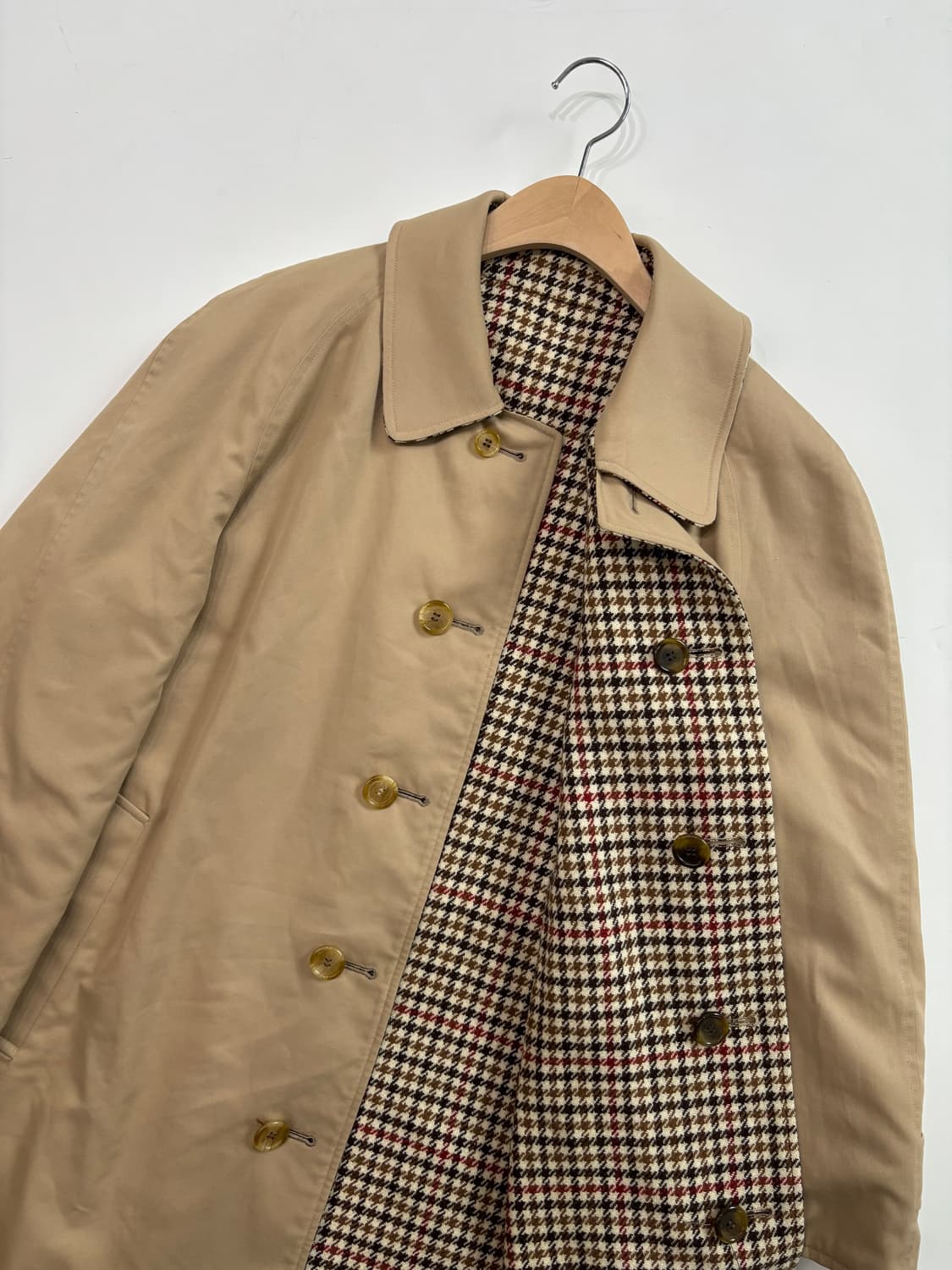 Burberry 버버리 베이지 리버시블 개버딘 건클럽 트렌치코트 상품이미지7