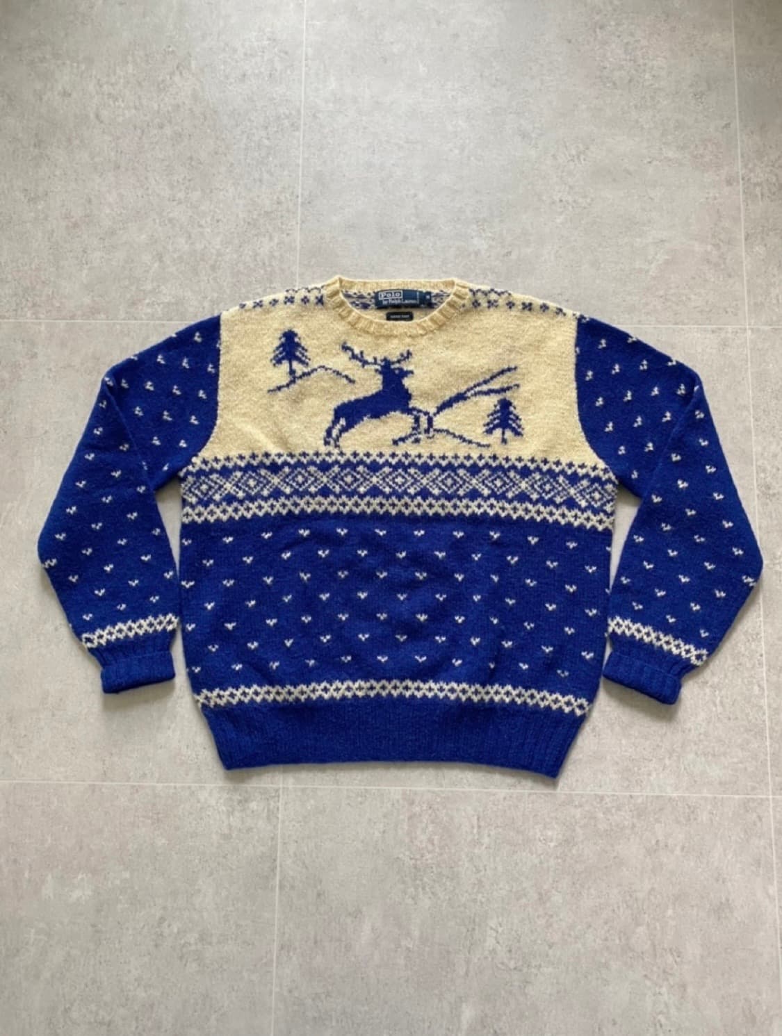 90's 폴로 랄프로렌 핸드니트 M(100-105) 상품이미지1