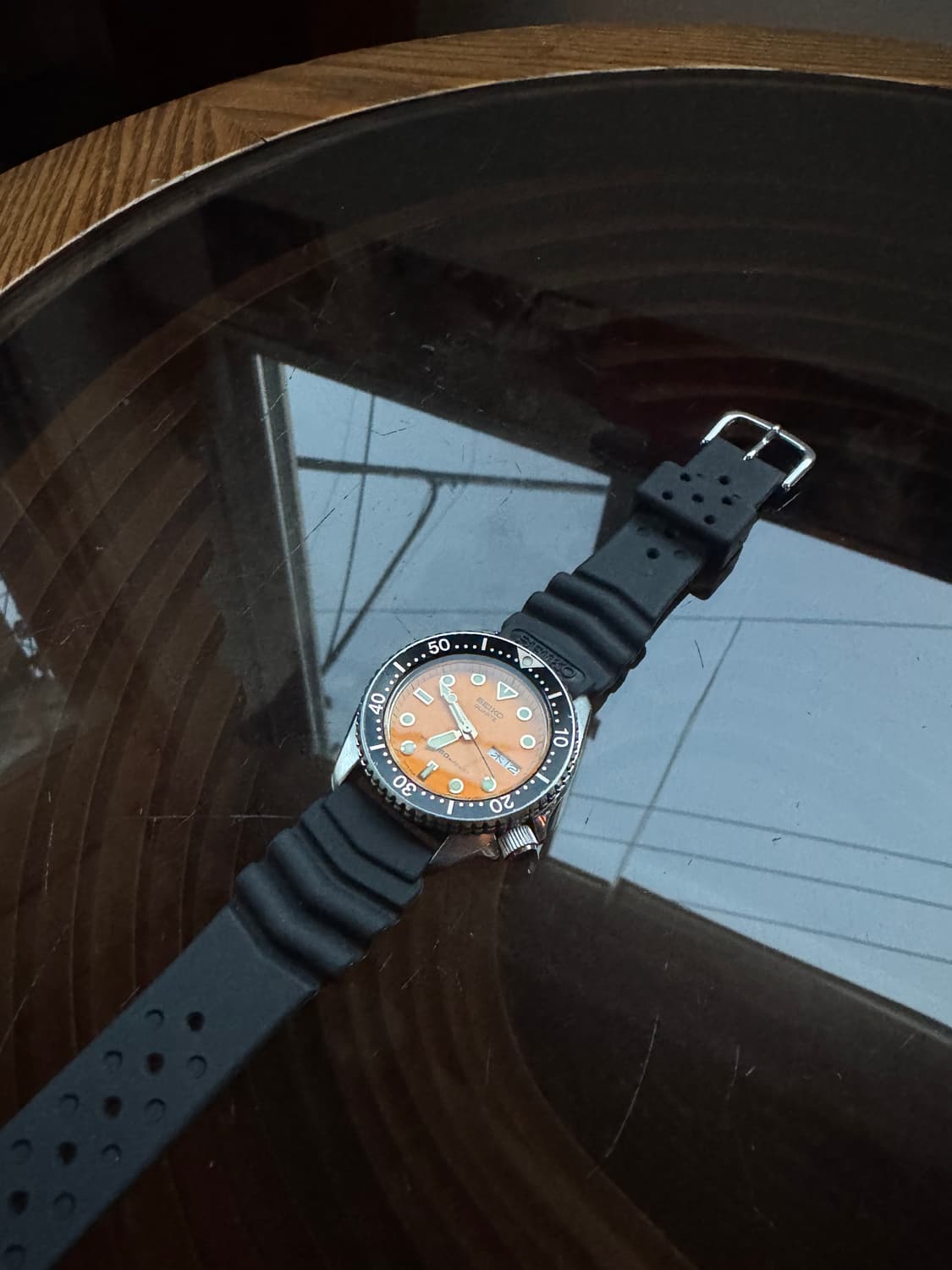 세이코 6458-600a 오렌지다이얼 모델 팝니다. 상품이미지2