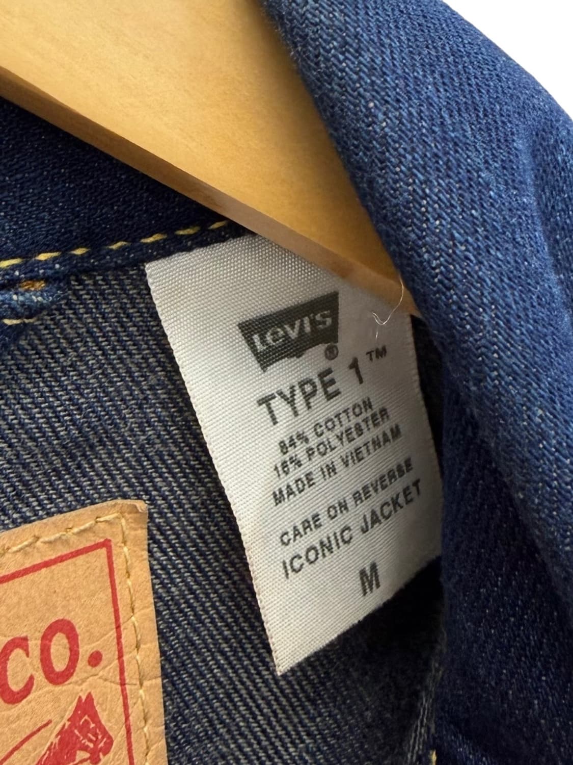 리바이스 TYPE1 타입원 데님자켓 (M) 상품이미지8