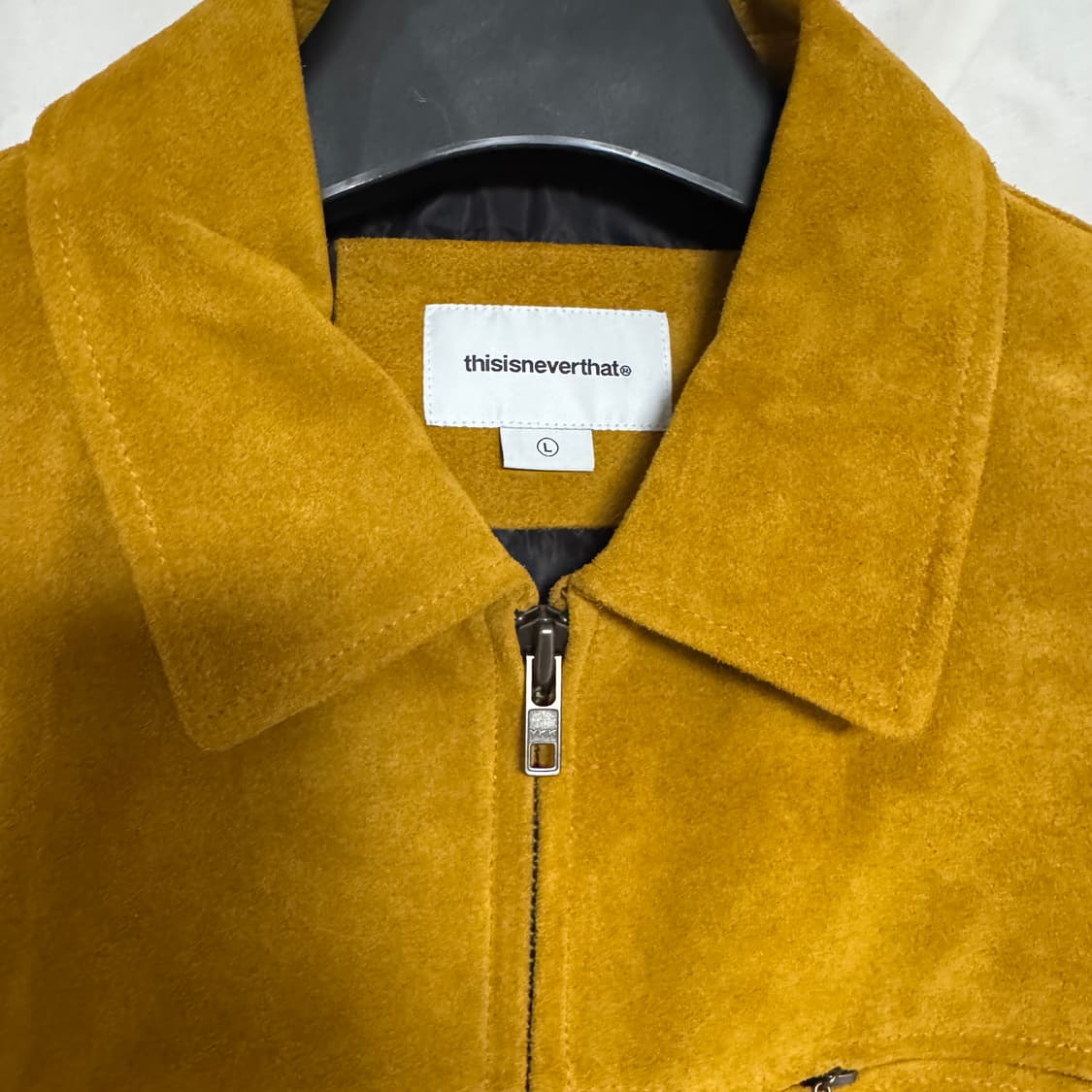 L)디스이즈네버댓 스웨이드 헤링턴 가죽자켓 상품이미지2