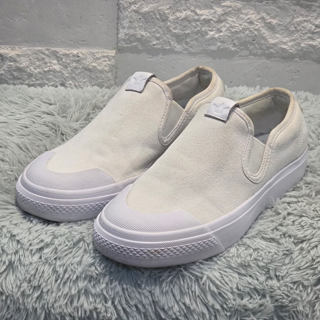6x-6:Adidas 아디다스 니짜 슬립온 화이트 (240) 상품이미지1