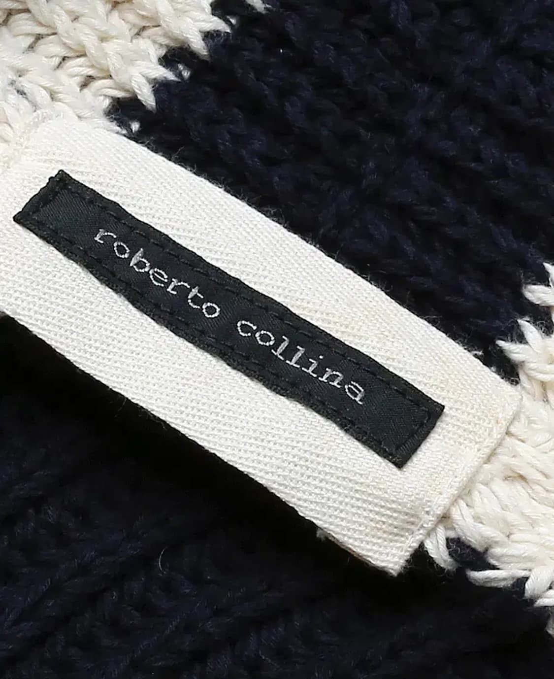 로베르토 콜리나 [Roberto Collina] 아이보리 네이비 가디건 상품이미지4