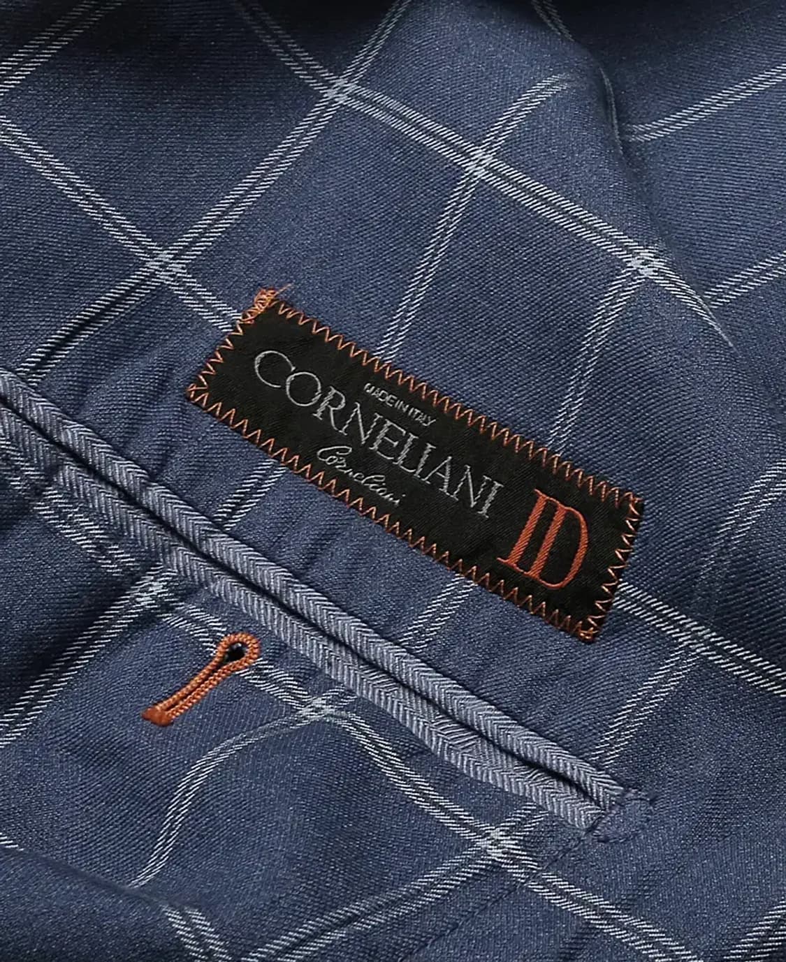 꼬르넬리아니 [Corneliani] 린넨 울 실크 이태리 체크 자켓 상품이미지5