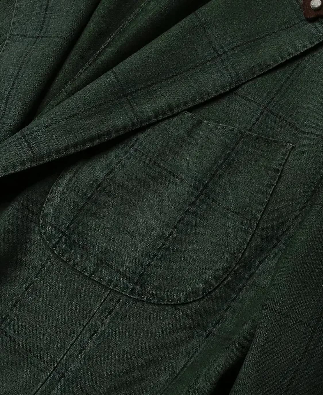 라르디니 [Lardini] 에르메네질도 제냐 체크 딥 그린 자켓 상품이미지3