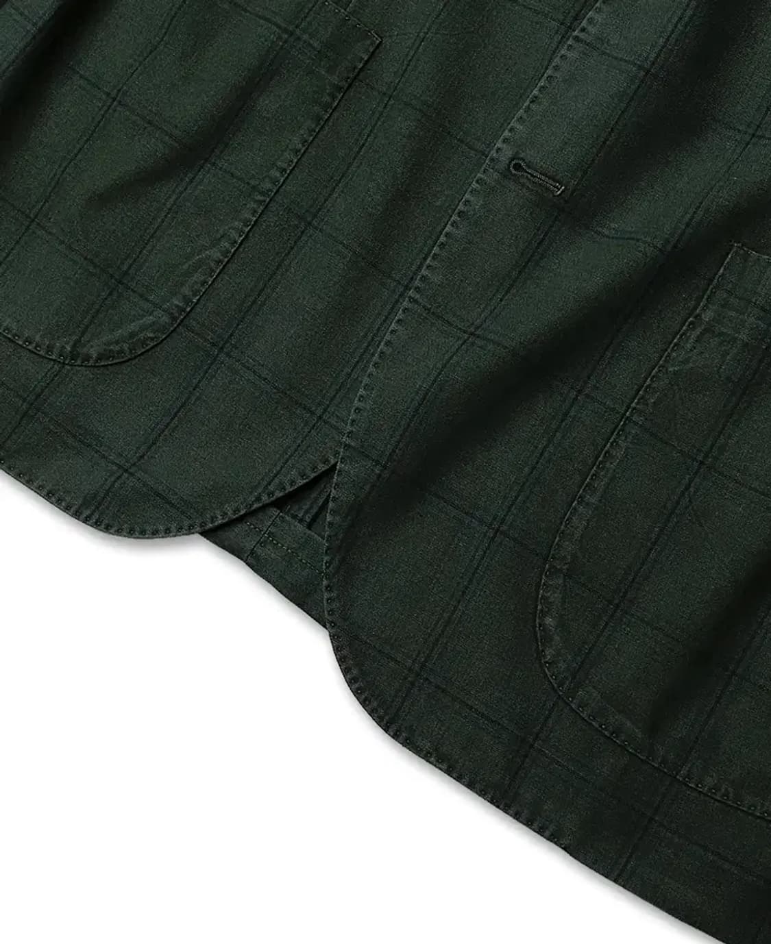 라르디니 [Lardini] 에르메네질도 제냐 체크 딥 그린 자켓 상품이미지4