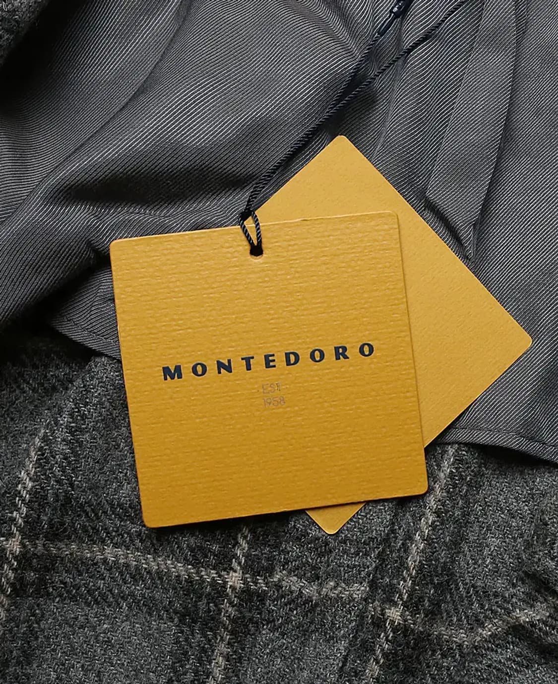 몬테도로 [Montedoro] 50 버진 울 트위드 체크 슬로웨어 자켓 상품이미지6