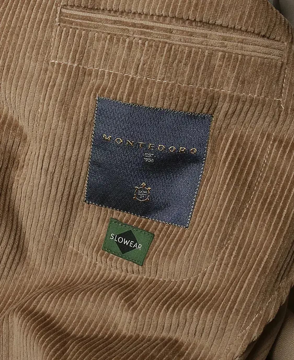 몬테도로 [Montedoro] 50 베이지 코튼 코듀로이 슬로웨어 자켓 상품이미지5