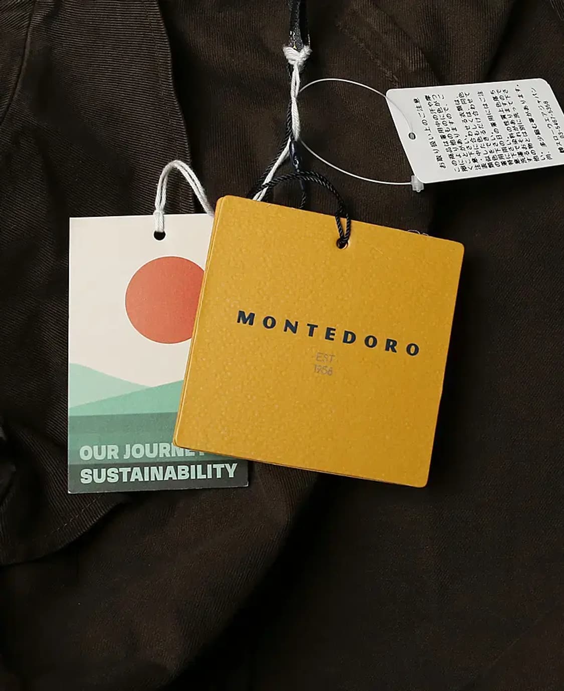몬테도로 [Montedoro] 다크 브라운 코튼 트윌 워싱 자켓 상품이미지6