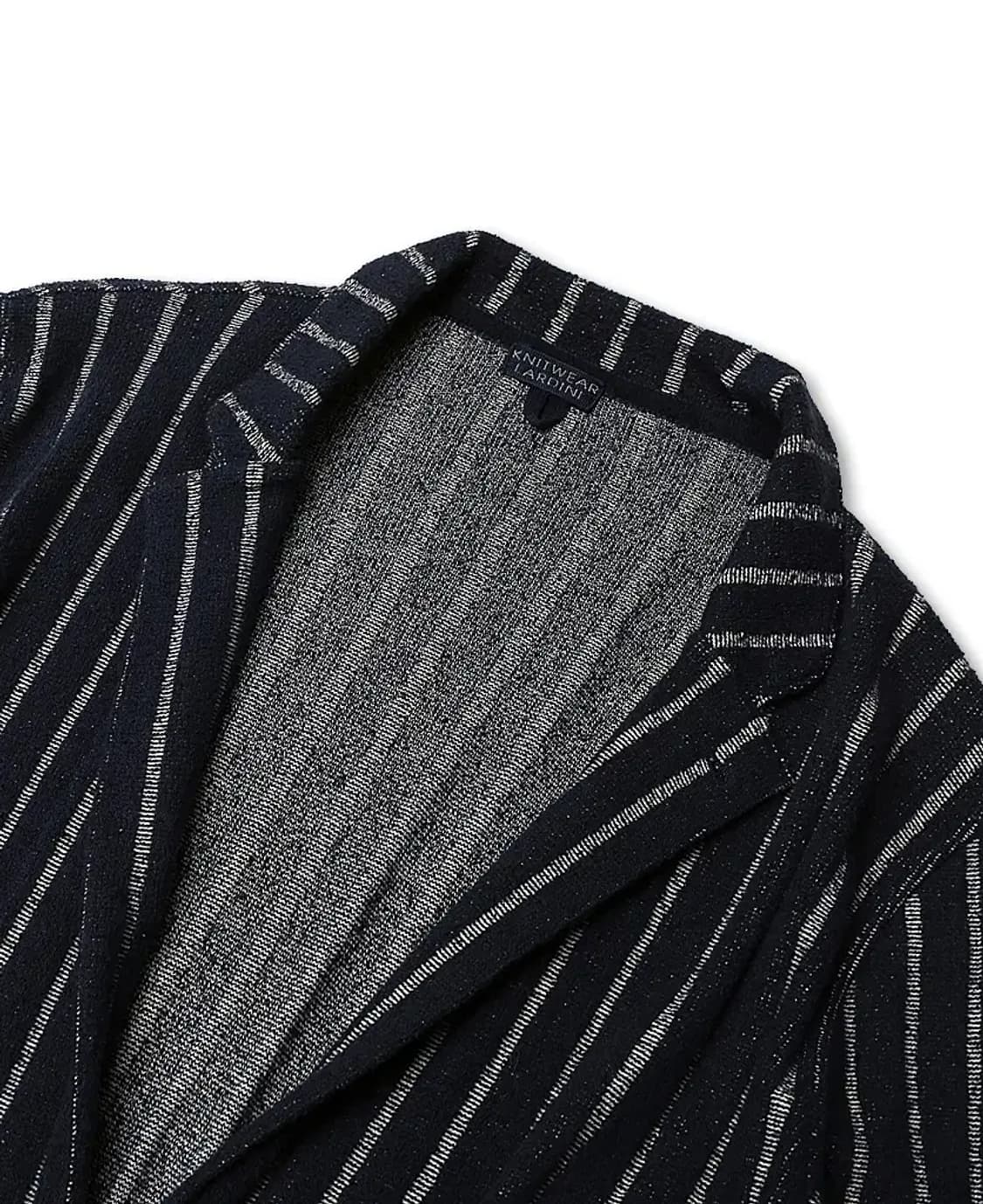 라르디니 [Lardini] 네이비 스트라이프 코튼 나일론 니트 자켓 상품이미지2