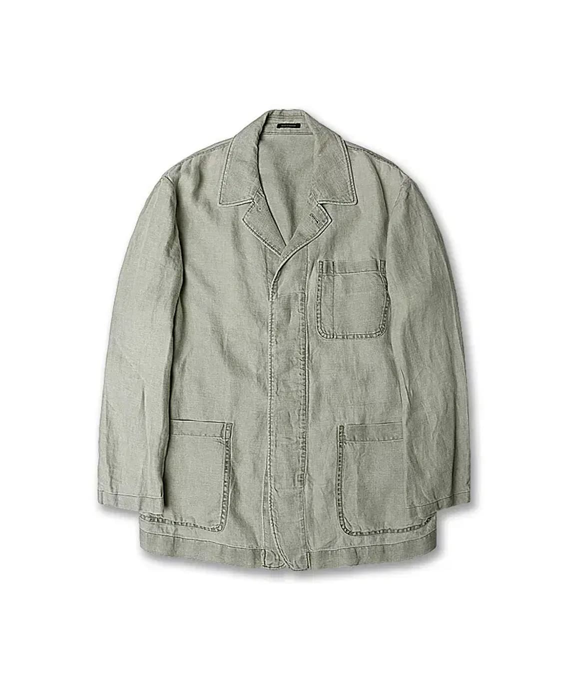 마시모두띠 [Massimo Dutti] 피그먼트 워싱 린넨 히든버튼 자켓 상품이미지1