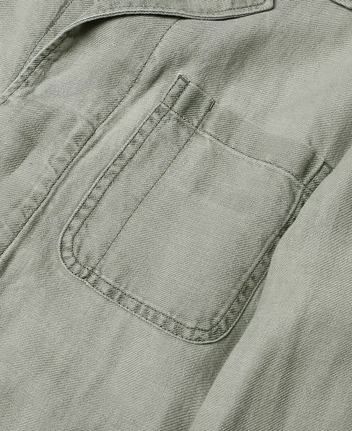 마시모두띠 [Massimo Dutti] 피그먼트 워싱 린넨 히든버튼 자켓 상품이미지3