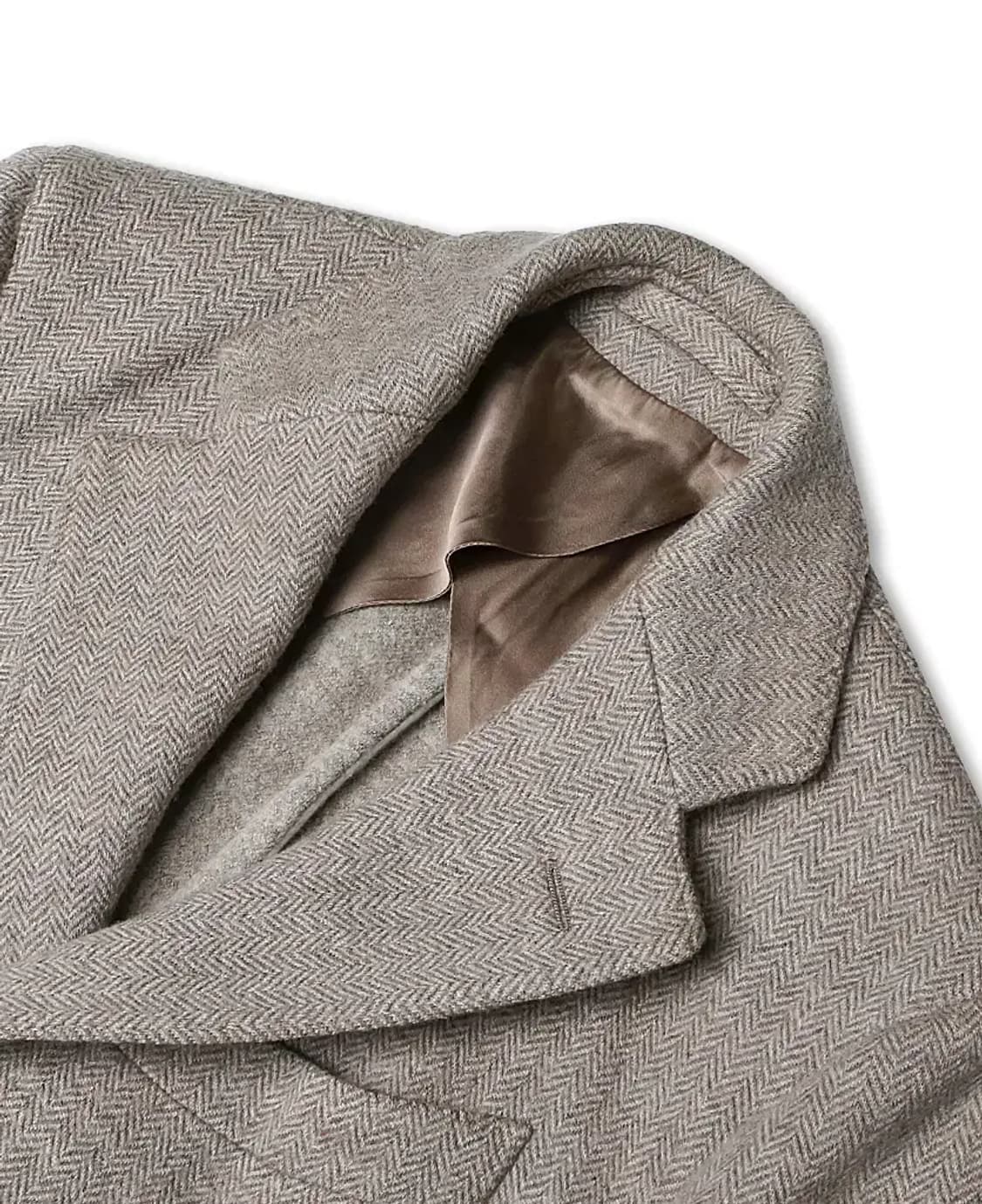 라르디니 [Lardini] 라이트 베이지 헤링본 싱글 코트 상품이미지2