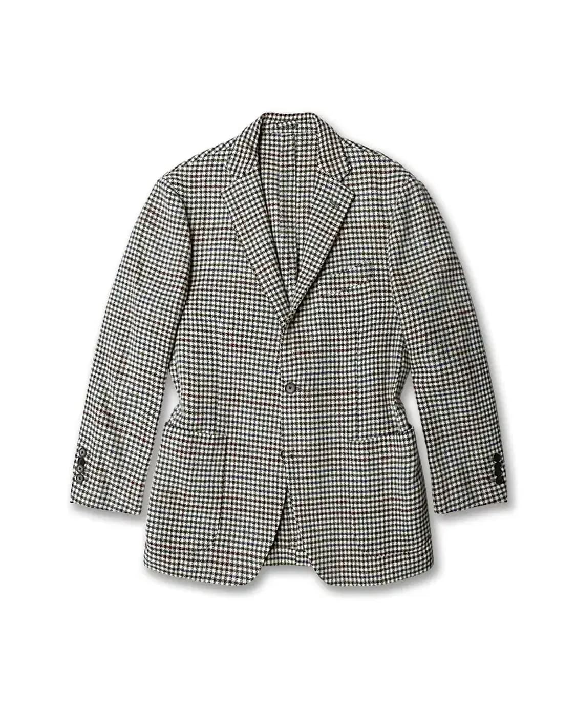 라르디니 [Lardini] 아이보리 멀티체크 이태리 클래식 캐주얼 자켓 상품이미지1
