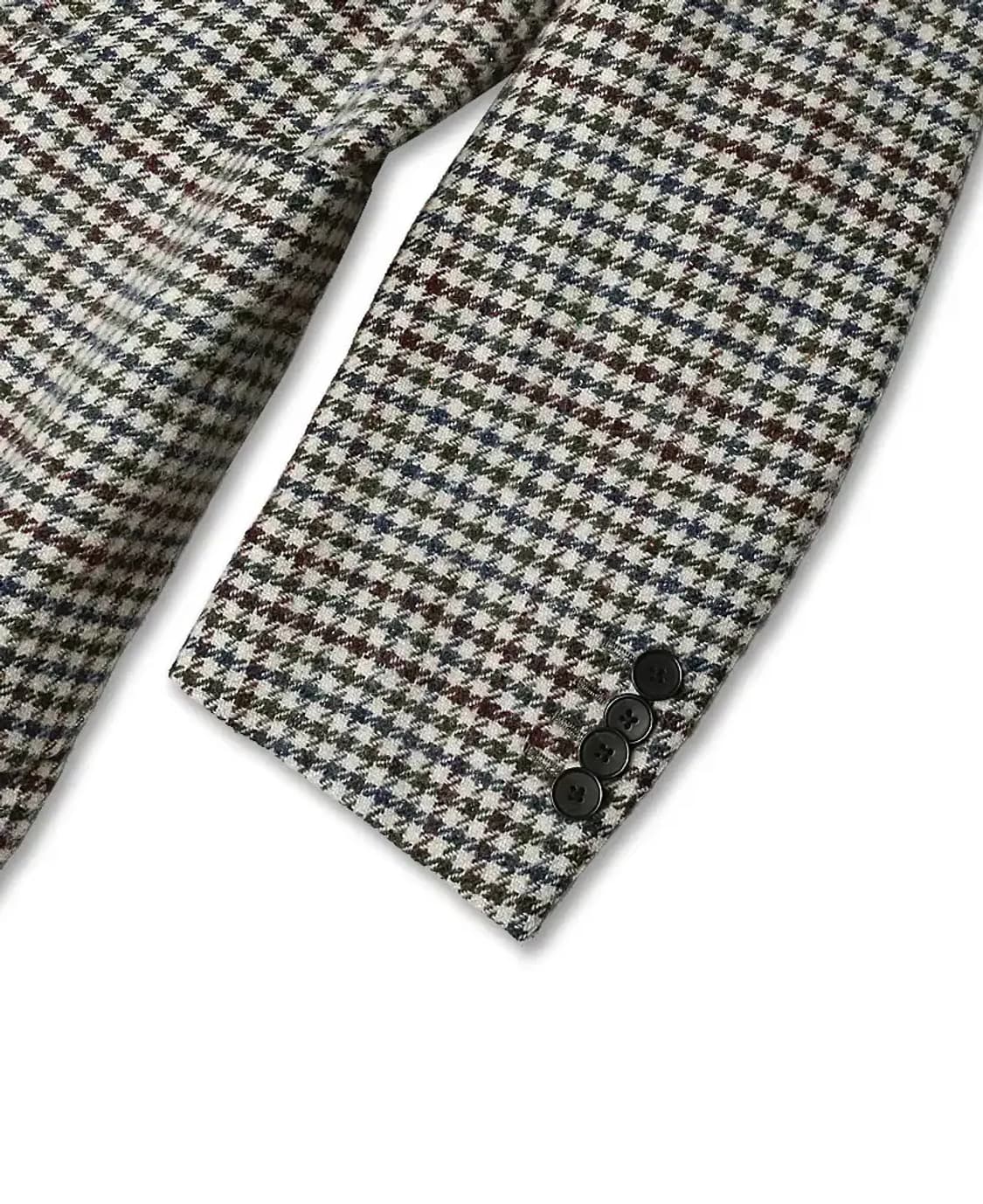 라르디니 [Lardini] 아이보리 멀티체크 이태리 클래식 캐주얼 자켓 상품이미지3