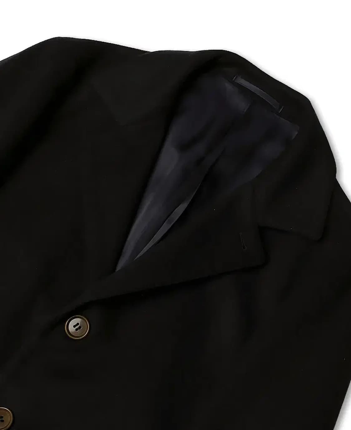 링자켓 [Sartoria Ring] 블랙 울 캐시미어 핸드메이드 싱글코트 상품이미지2