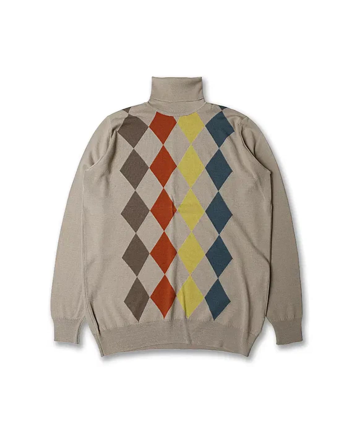 존 스메들리 [John Smedley] 아가일 체크 터틀넥 니트 상품이미지1