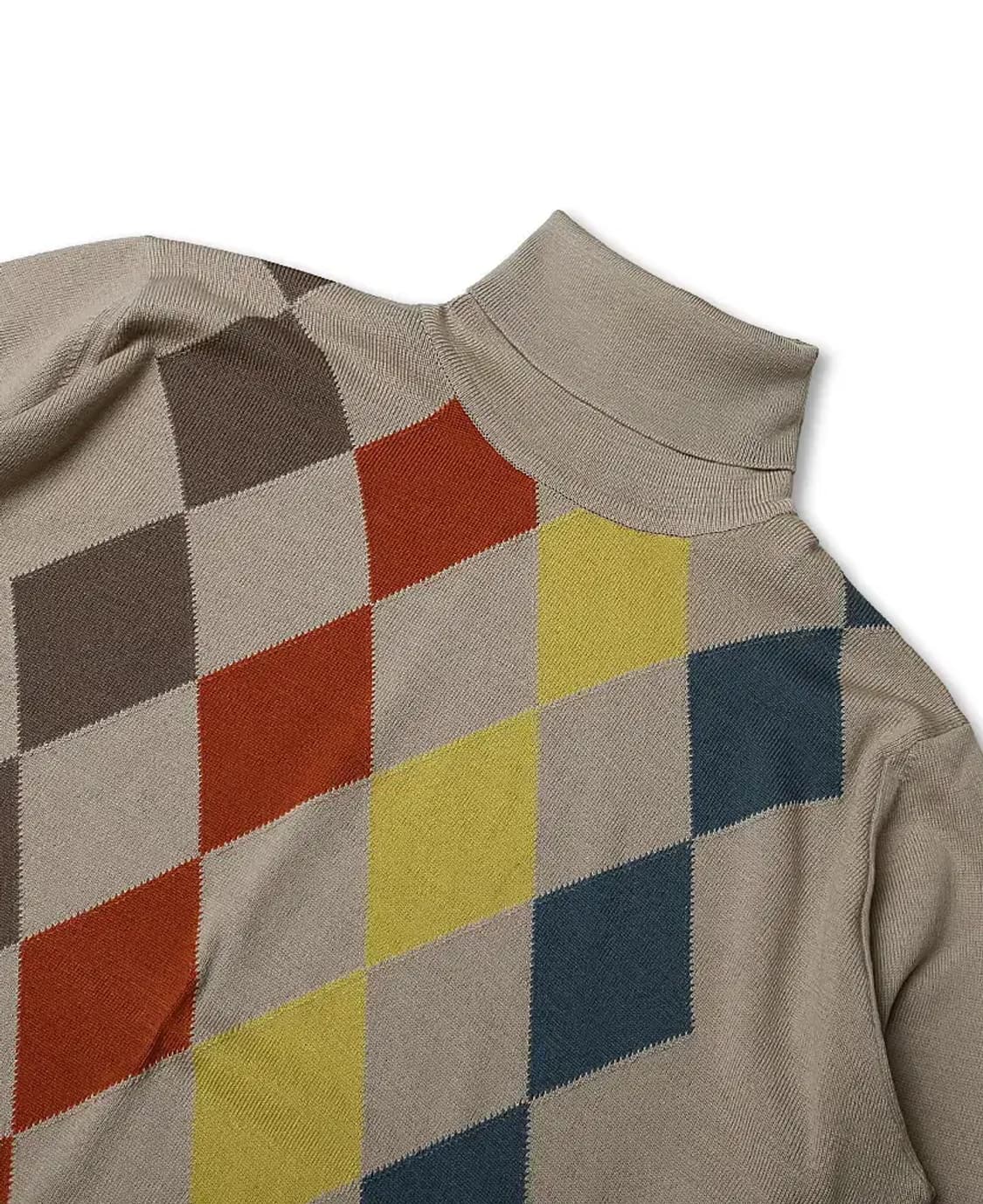 존 스메들리 [John Smedley] 아가일 체크 터틀넥 니트 상품이미지2