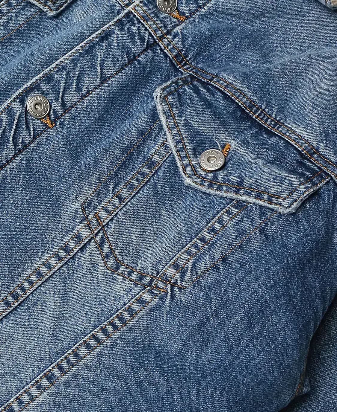 자라 [Zara] 시어링 롱 데님 자켓 상품이미지3