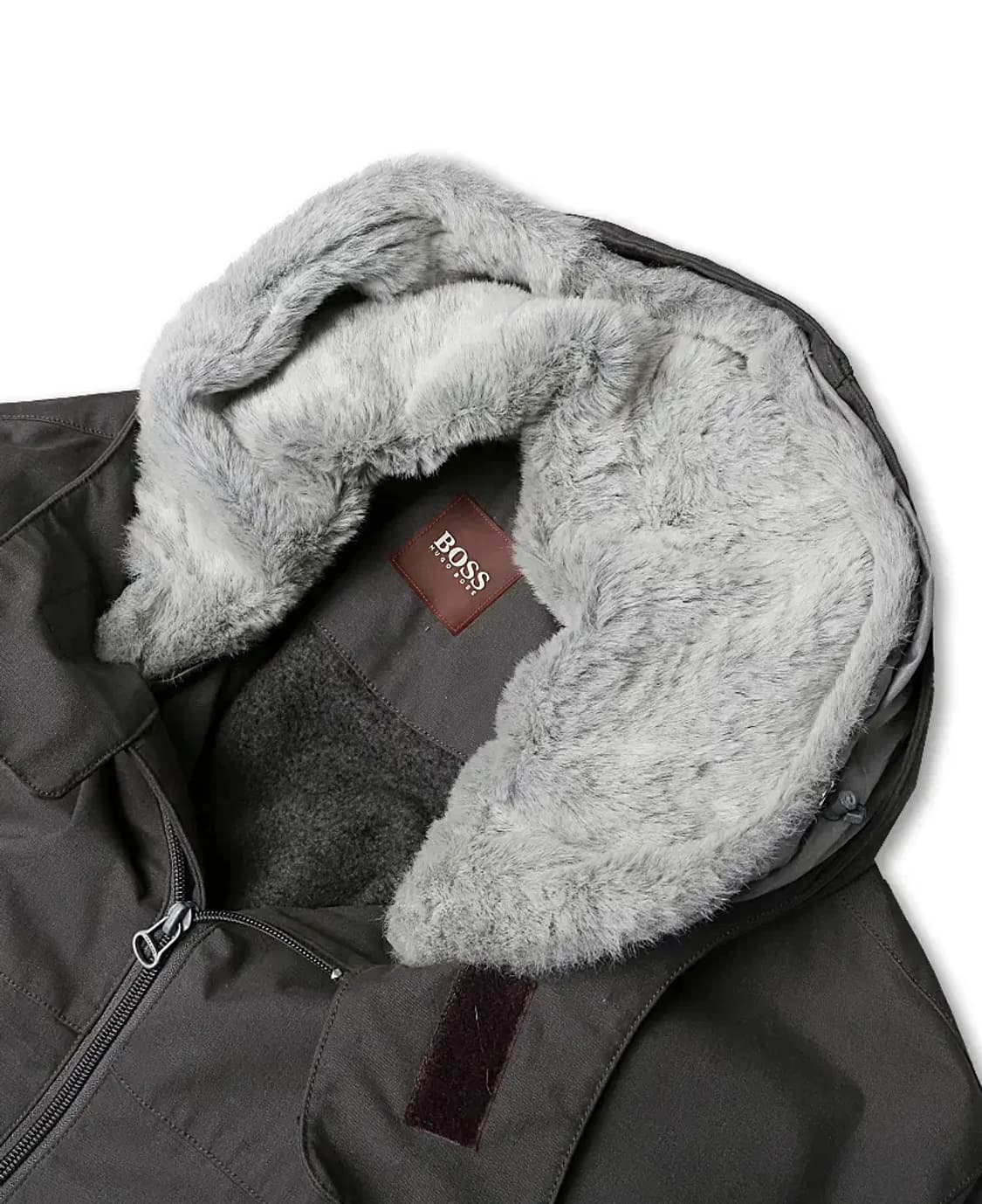 휴고 보스 [Hugo Boss] 그레이 바움울레 코튼 독일 롱 필드 자켓 상품이미지2