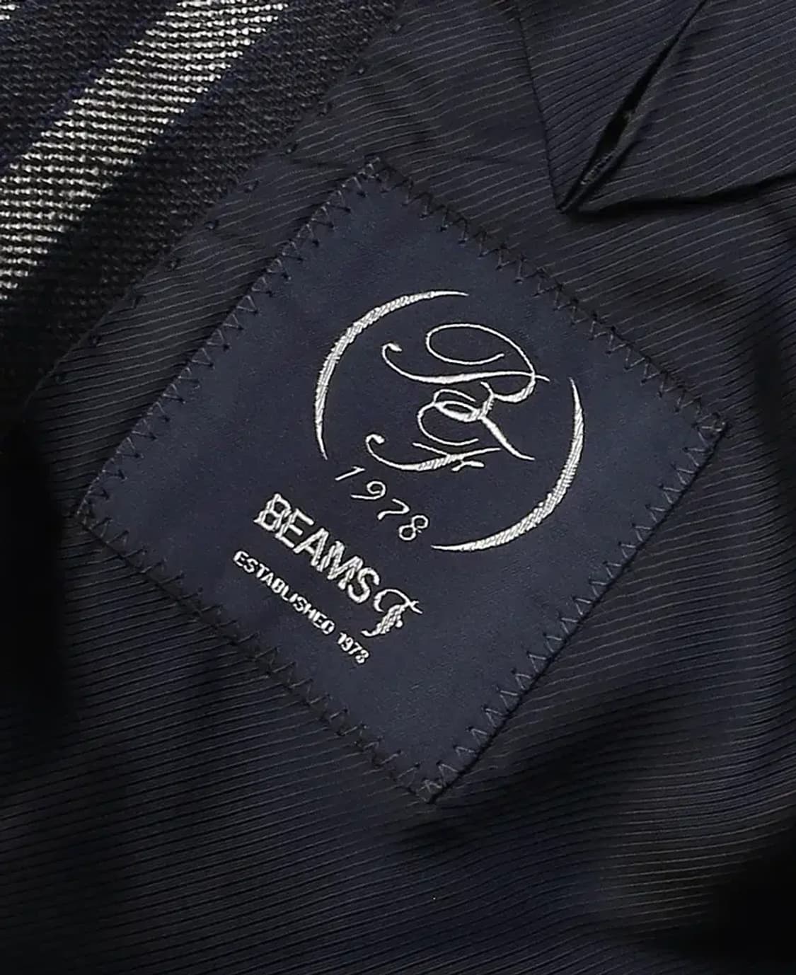 빔즈 에프 [Beams F] 스트라이프 실크 플랙스 울 재패니즈 자켓 상품이미지5