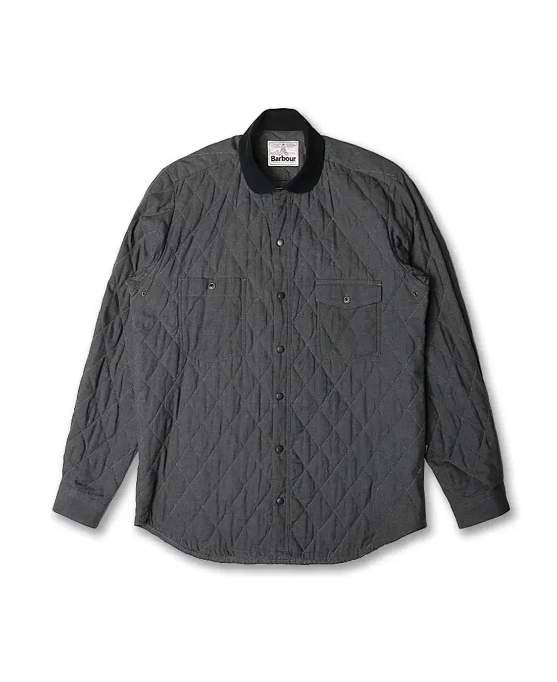 바버 [Barbour] 그레이 퀼팅 셔츠 자켓 상품이미지1