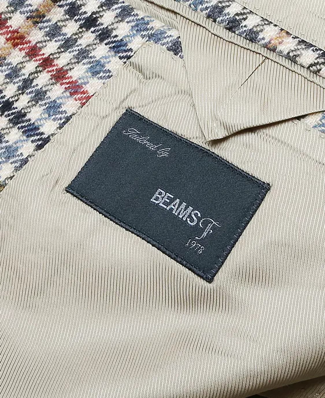 빔즈 에프 [Beams F] 멀티 체크 울 테일러링 스포츠 자켓 상품이미지5