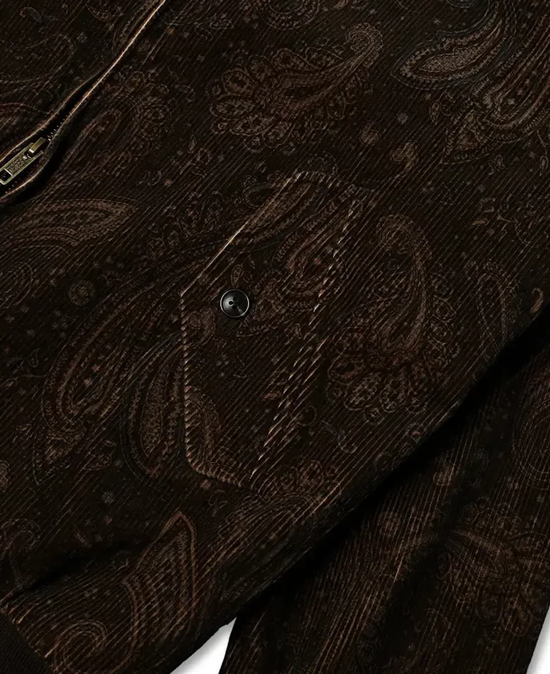 빔즈 플러스 [Beams +] 럭셔리 코듀로이 페이즐리 블루종 자켓 상품이미지4