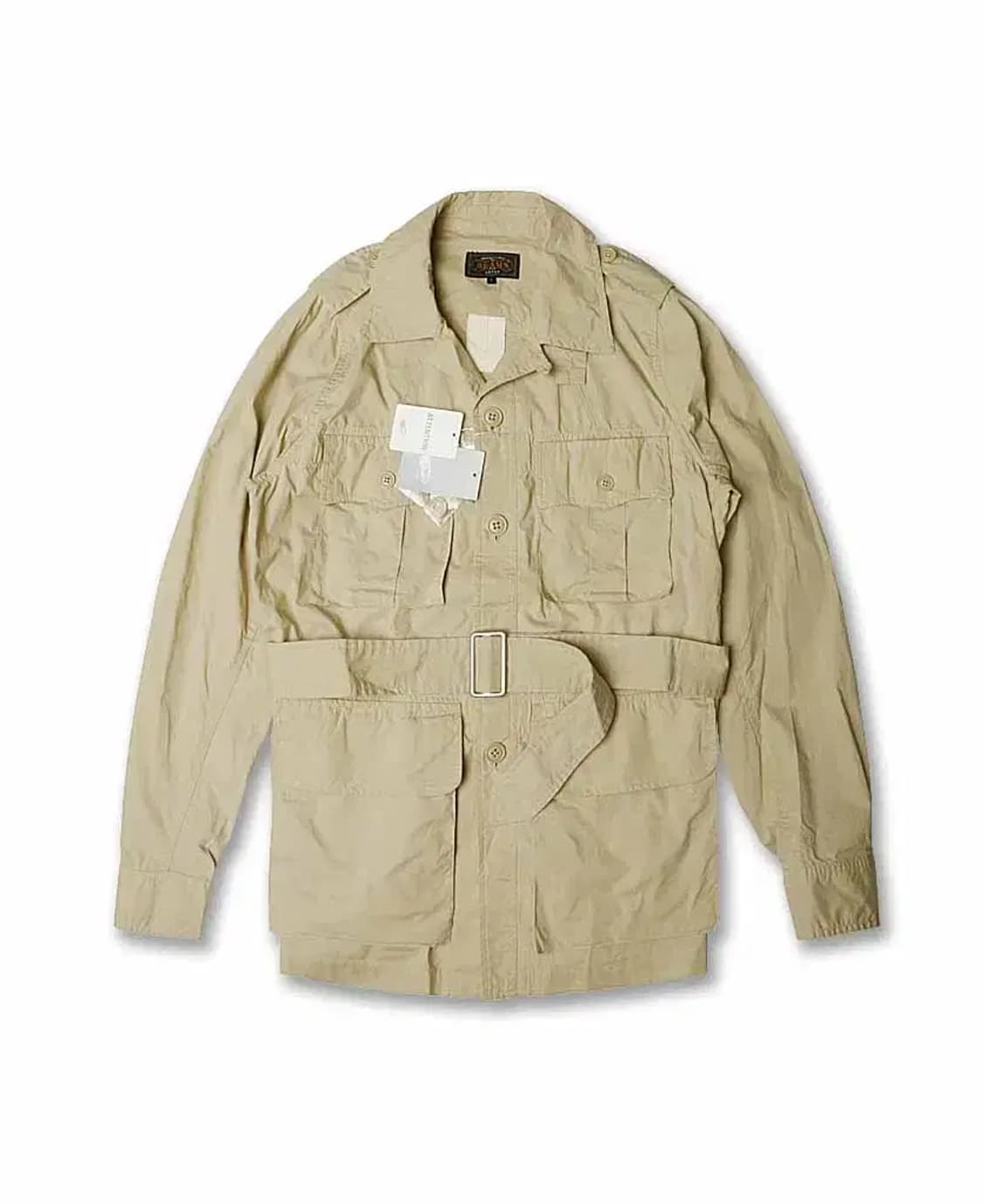 빔즈 플러스 [Beams +] 어텐션 코튼 사파리 벨티드 자켓 상품이미지1